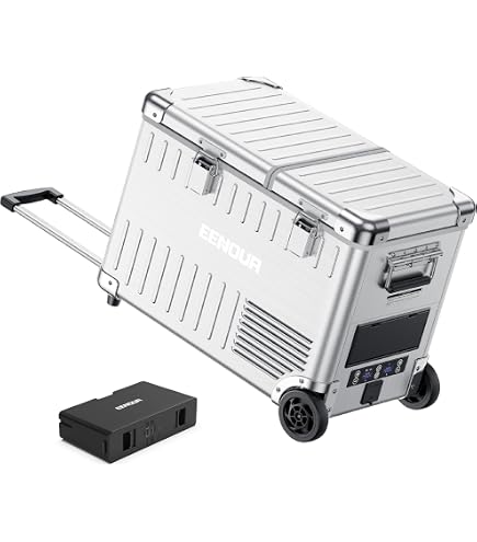 Amazon.co.jp: EENOUR アルミ製 車載冷蔵庫 AL25 25L -20℃～20